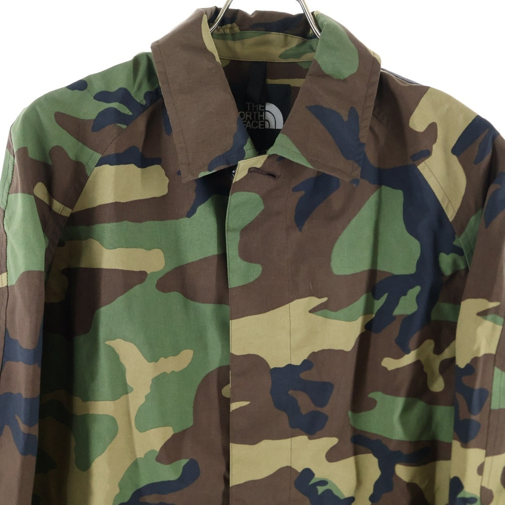THE NORTH FACE(ザノースフェイス) ALPHADRY HYVENT COAT アルファベットカモ柄 ステンカラーコート カーキ NP61554