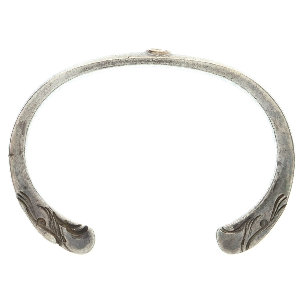 goro's(ゴローズ) 【オールド】顔ブレスS ネーム刻印入り バングル シルバー/ゴールド