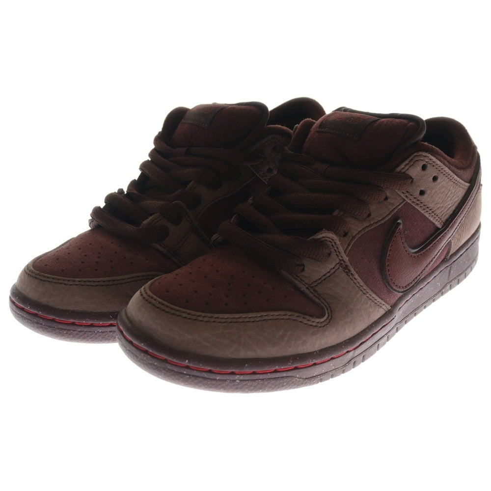 NIKE SB(ナイキエスビー) DUNK LOW PRM CITY OF LOVE BURGUNDY ダンク プレミアム シティ オブ ラブ スエード ローカットスニーカー バーガンディ US8/26cm FN0619-600