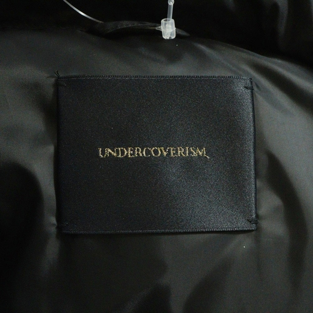 UNDERCOVER(アンダーカバー) 14AW ホースハイド 馬革 袖レザー 切替 ダウン ジャケット ブルゾン ブラック N9202