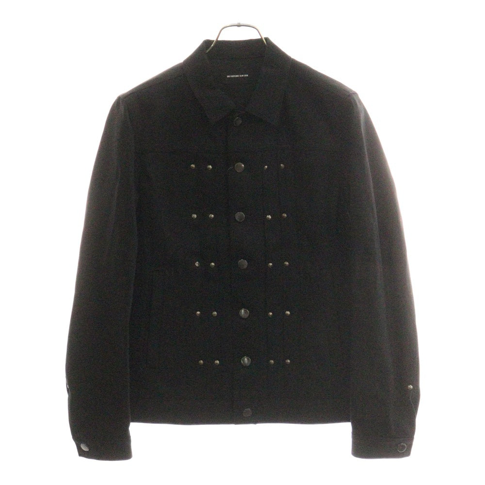 DIET BUTCHER SLIM SKIN(ダイエットブッチャー スリムスキン) スタッズ コットン ジャケット ブラック