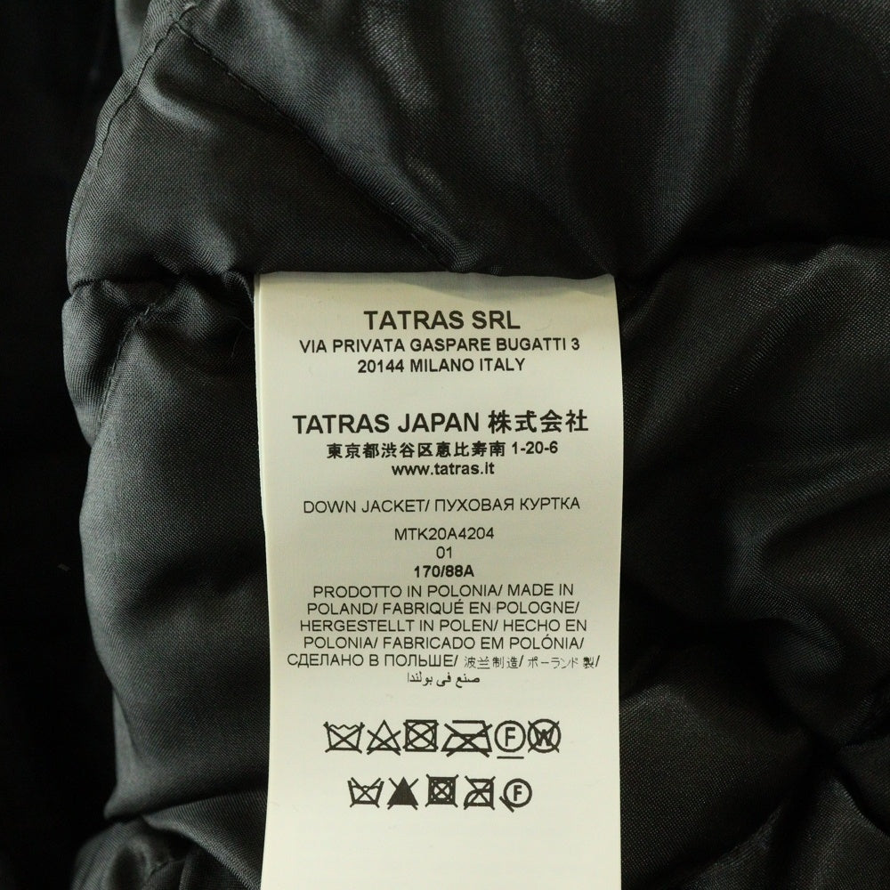 TATRAS(タトラス) SEPIK ナイロンマルチフィラメント ラクーンファー ダウンジャケット ブラック MTK20A4204