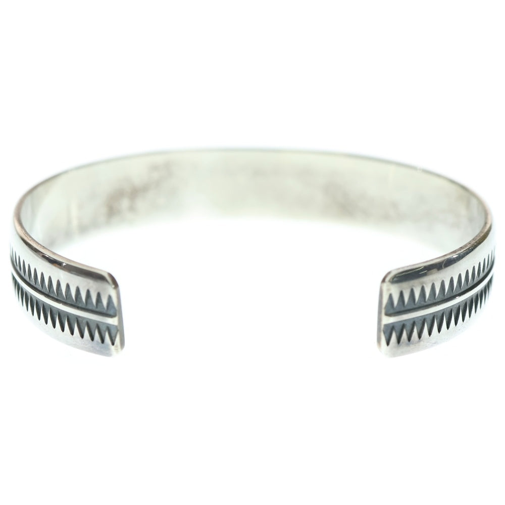 UNDERCOVER(アンダーカバー) GIZ ギザ ライン スタンプワーク バングル ブレスレット シルバー UCA4A02