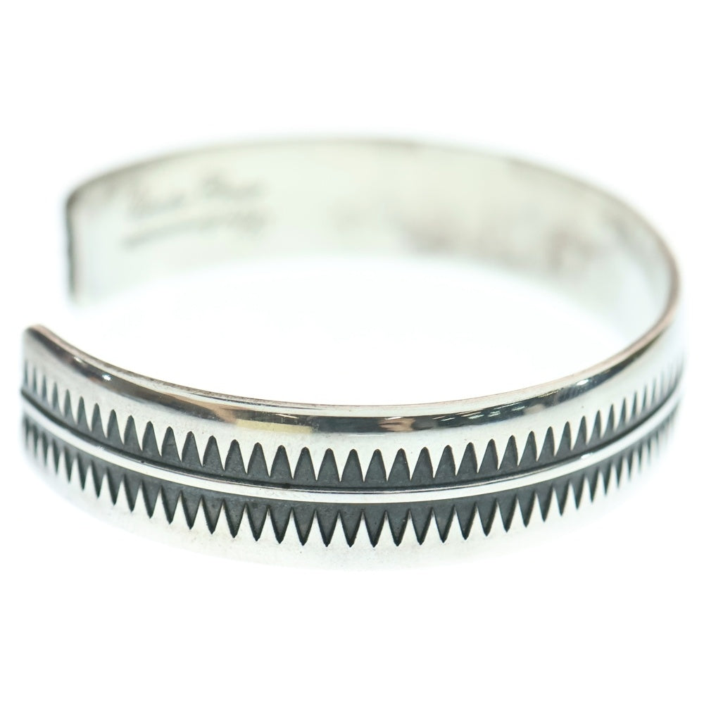 UNDERCOVER(アンダーカバー) GIZ ギザ ライン スタンプワーク バングル ブレスレット シルバー UCA4A02