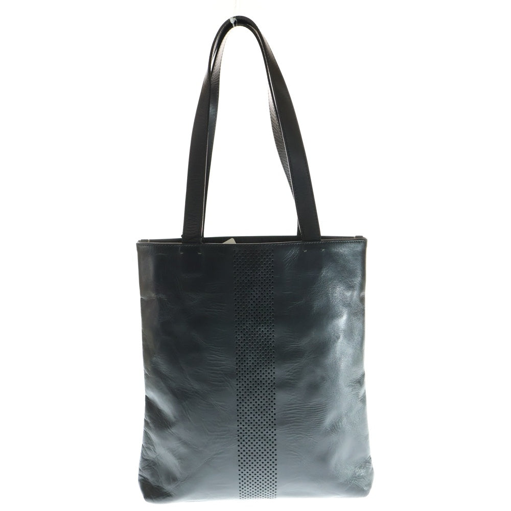 MASTERPIECE(マスターピース) パンチングレザー ハンドバッグ トートバッグ ブラック