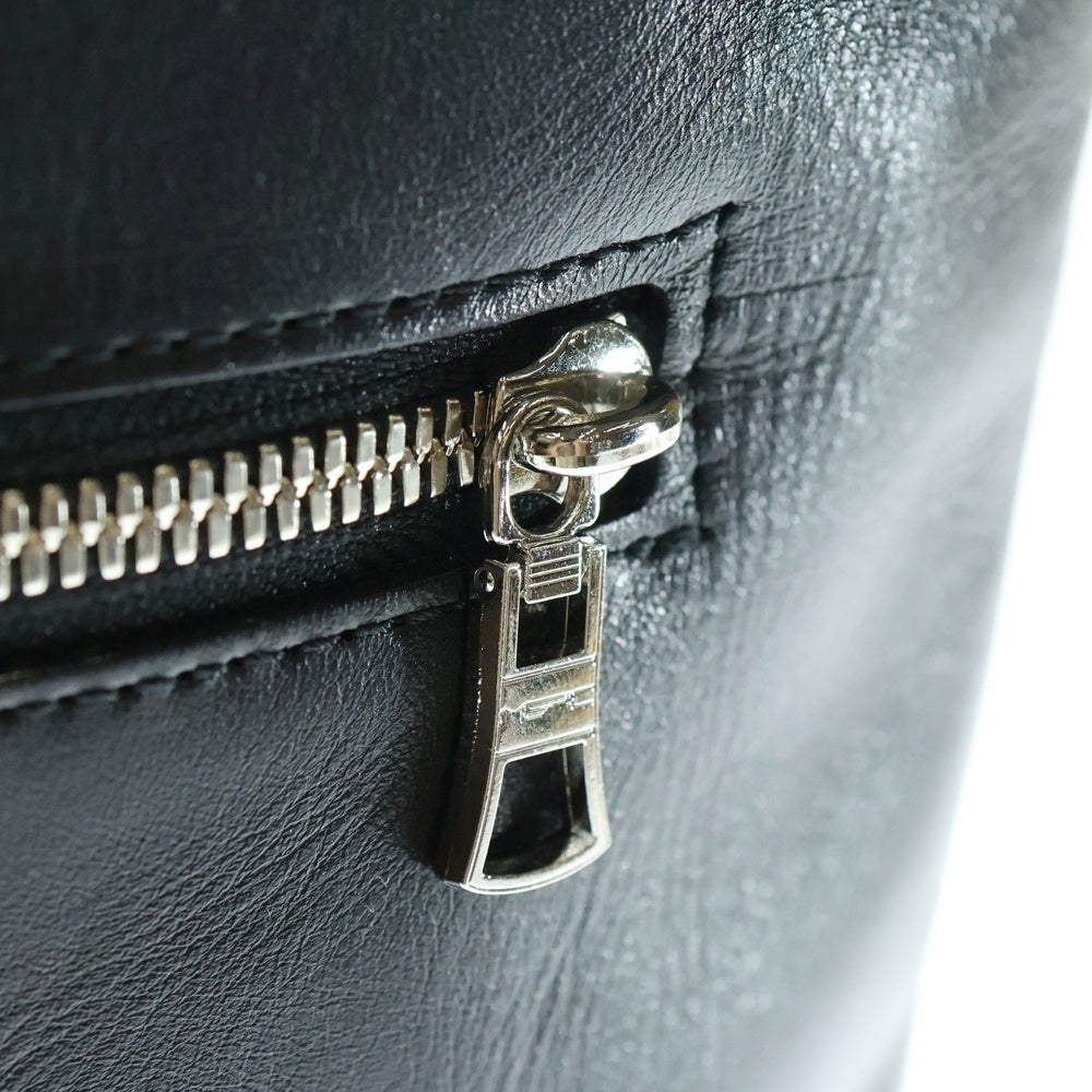 MASTERPIECE(マスターピース) パンチングレザー ハンドバッグ トートバッグ ブラック