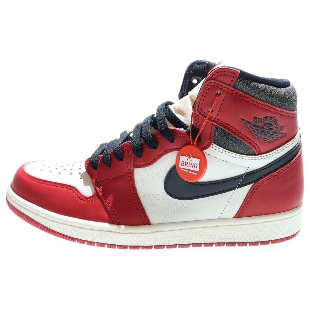 NIKE(ナイキ) AIR JORDAN 1 LOST&FOUND エアジョーダン1 ロストアンドファウンド シカゴ ハイカットスニーカー US9.5/27.5cm レッド/ホワイト DZ5485-612