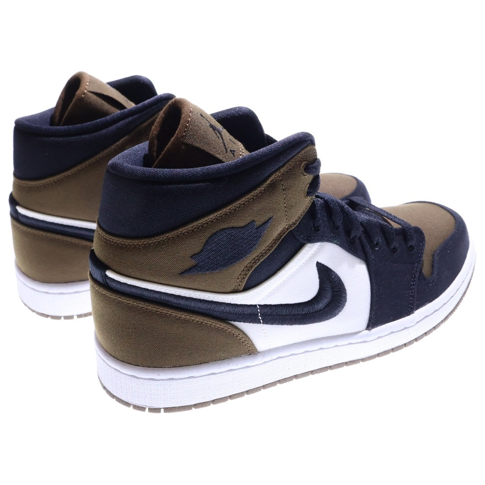 NIKE(ナイキ) WMNS AIR JORDAN 1 MID SE SE OLIVE TOE ウィメンズ エアジョーダン1 ミッドカットスニーカー ブラウン/ブラック US12/29cm DV0427-301