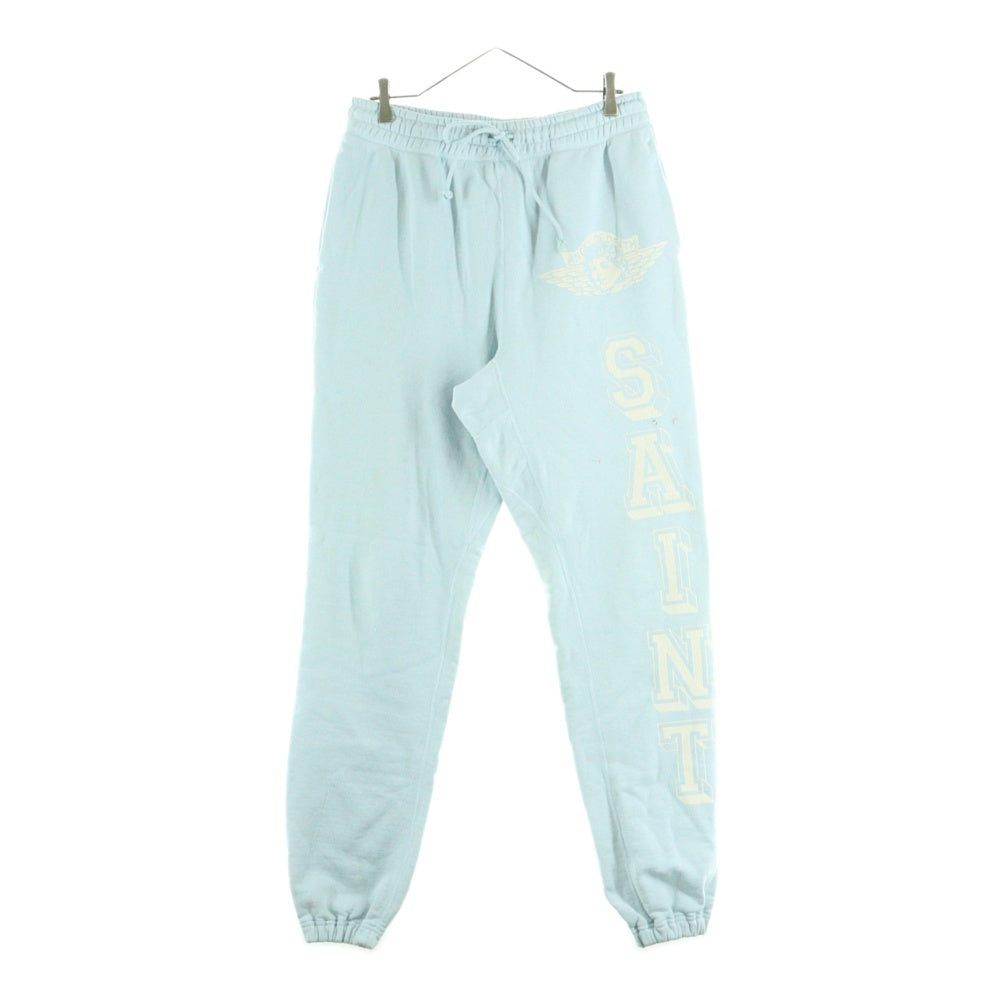 SAINT MICHAEL(セントマイケル) ANGEL SWEAT PANTS エンジェル サイドプリント スウェットパンツ ライトブルー SM-S21-0000-043