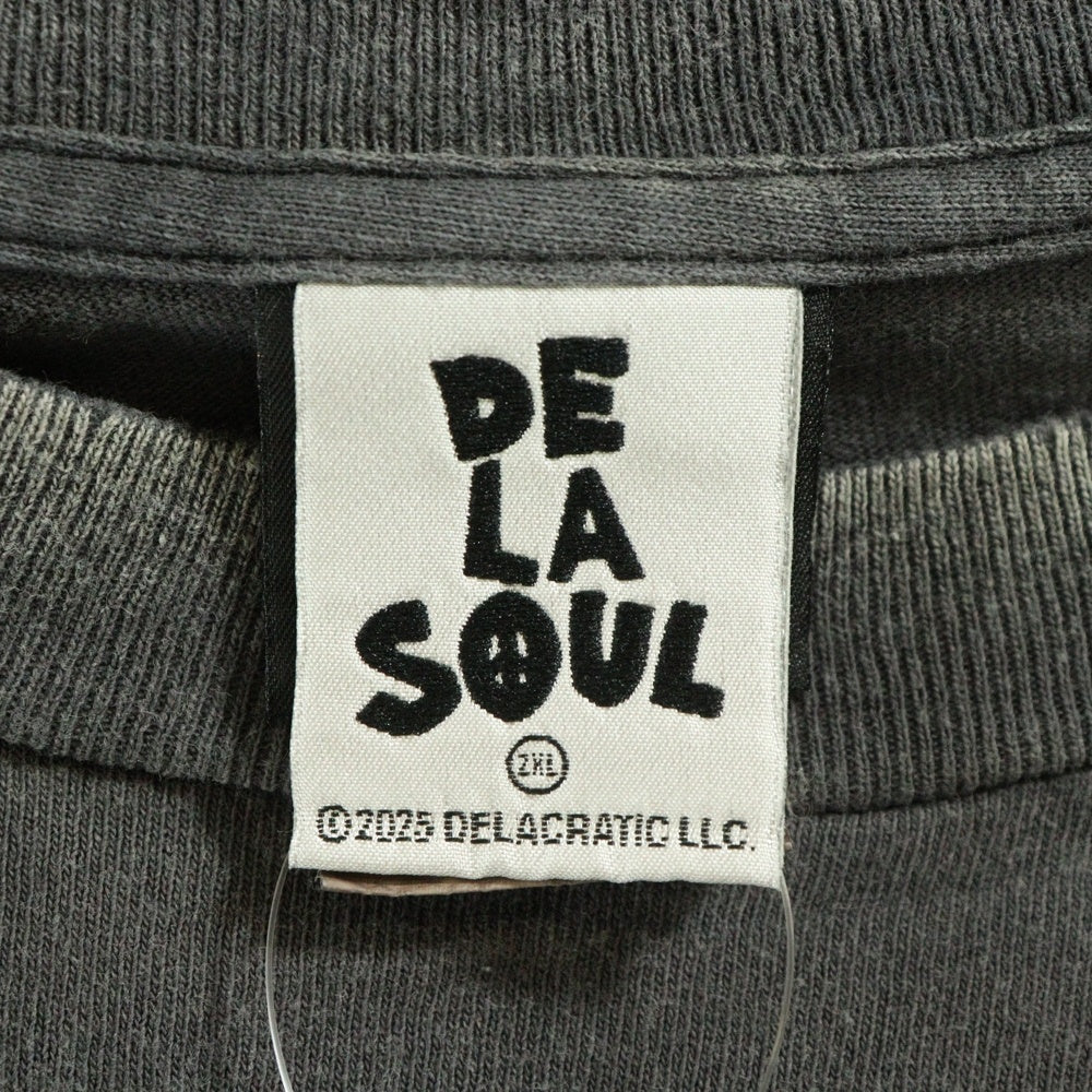 SAINT MICHAEL(セントマイケル) 25AW DE LA SOUL DLS SS TEE デラ ソウル 両面プリント半袖Tシャツ カットソー ブラック SM-HR1-0000-C18