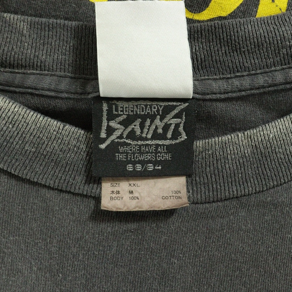 SAINT MICHAEL(セントマイケル) 25AW DE LA SOUL DLS SS TEE デラ ソウル 両面プリント半袖Tシャツ カットソー ブラック SM-HR1-0000-C18