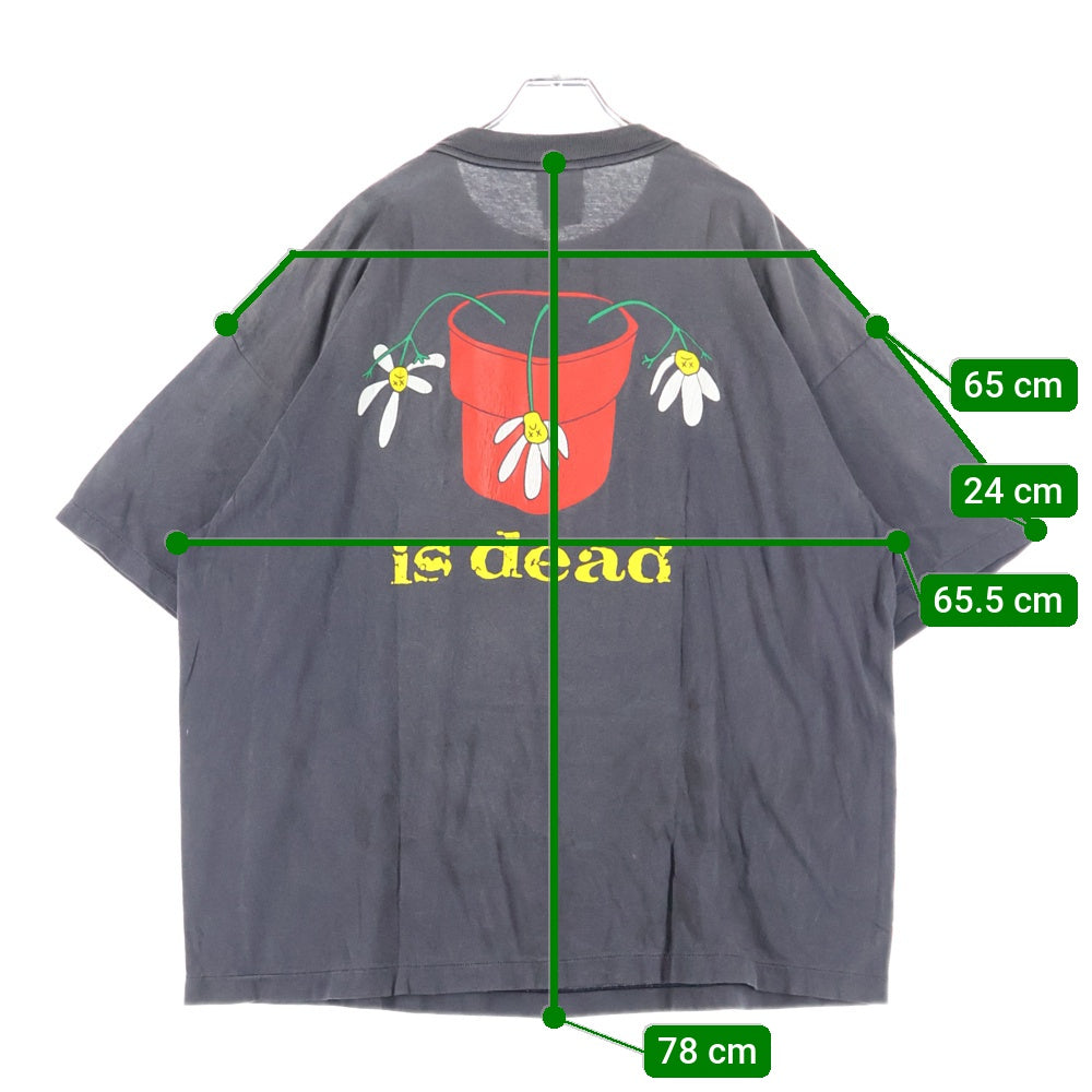 SAINT MICHAEL(セントマイケル) 25AW DE LA SOUL DLS SS TEE デラ ソウル 両面プリント半袖Tシャツ カットソー ブラック SM-HR1-0000-C18