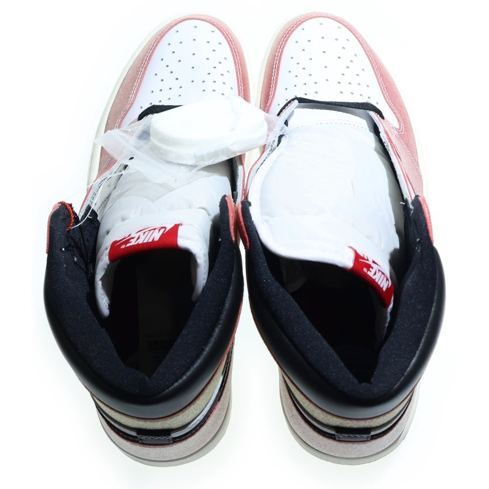NIKE(ナイキ) ×Trophy Room AIR JORDAN1 RETRO HIGH OG SP トロフィールーム エアジョーダン1 ハイカットスニーカー ホワイト/レッド/ブラック US12/30cm DA2728-100