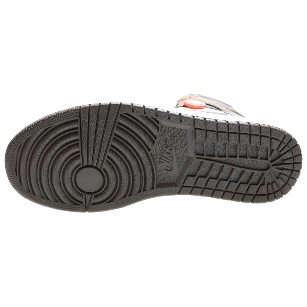 NIKE(ナイキ) ×TRAVIS SCOTT AIR JORDAN 1 RETRO HIGH OG TS SP トラヴィススコット エアジョーダン1 ハイカットスニーカー ブラウン/ホワイト US13/31cm CD4487-100