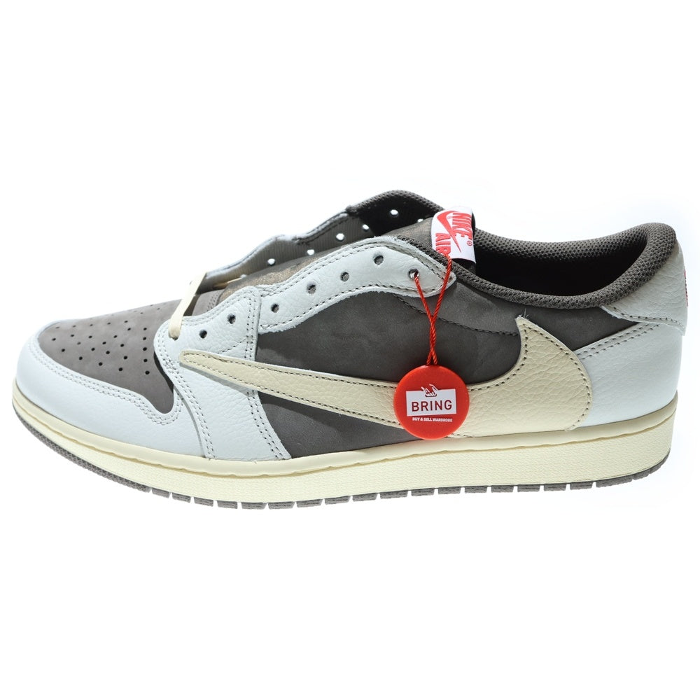 NIKE(ナイキ) ×TRAVIS SCOTT AIR JORDAN1 LOW OG SP トラヴィススコット エアジョーダン1 リバースモカ ローカットスニーカー ホワイト/ベージュ US12/30cm DM7866-162