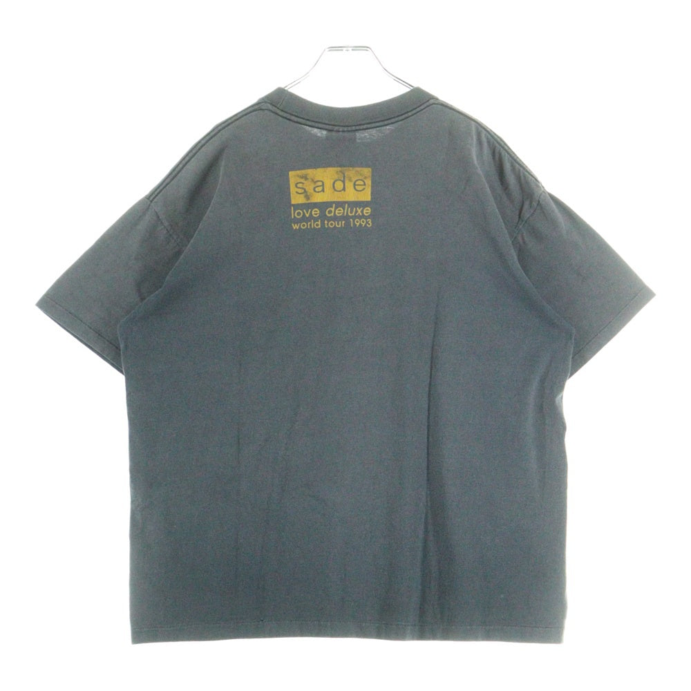 VINTAGE(ヴィンテージ) 90s SADE love deluxe world tour 1993 SS TEE シャーデー 両面プリント半袖Tシャツ カットソー ブラック
