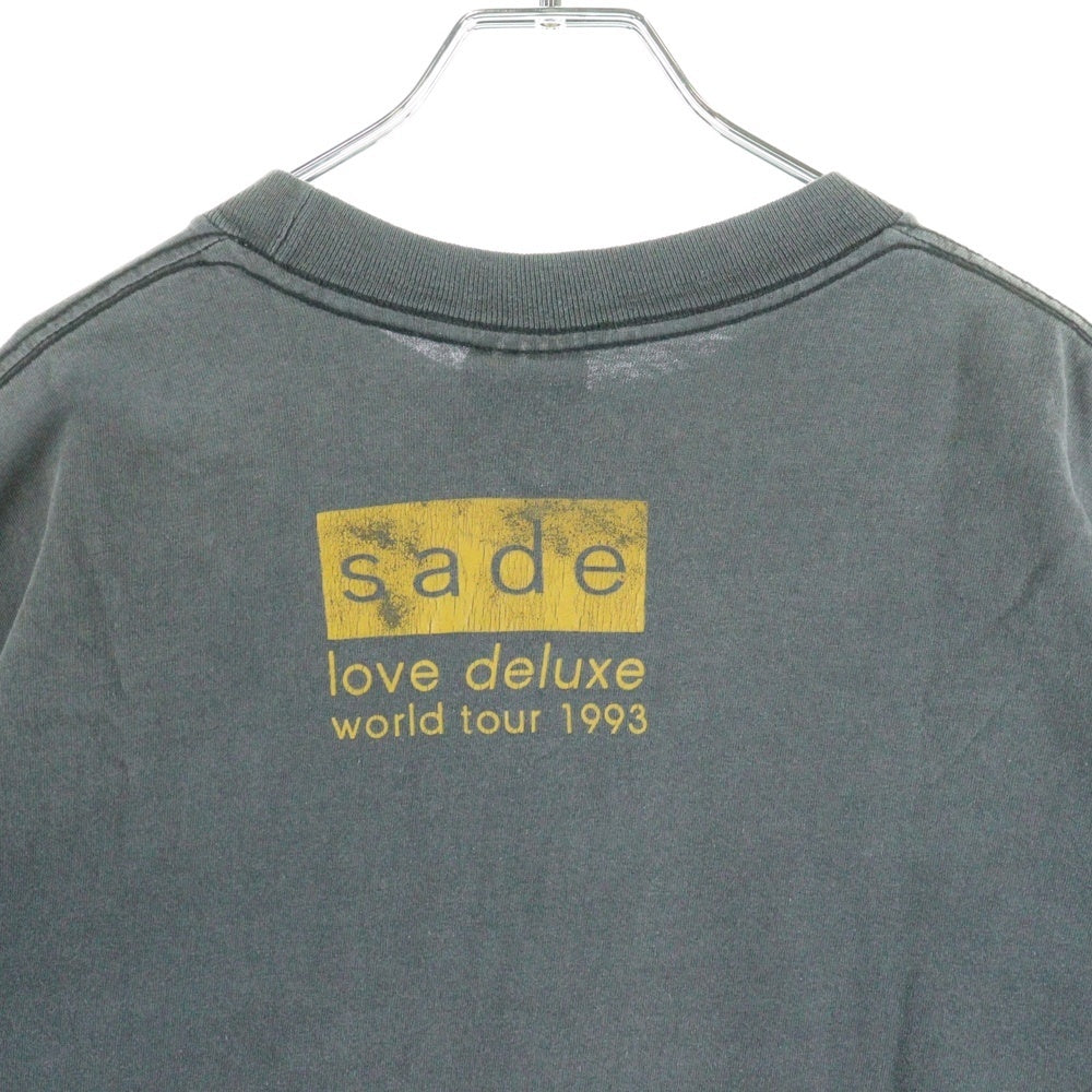 VINTAGE(ヴィンテージ) 90s SADE love deluxe world tour 1993 SS TEE シャーデー 両面プリント半袖Tシャツ カットソー ブラック