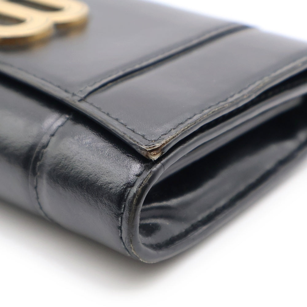 BALENCIAGA(バレンシアガ) アワーグラス ミディアム コンパクト ウォレット 2つ折り財布 ブラック 600211