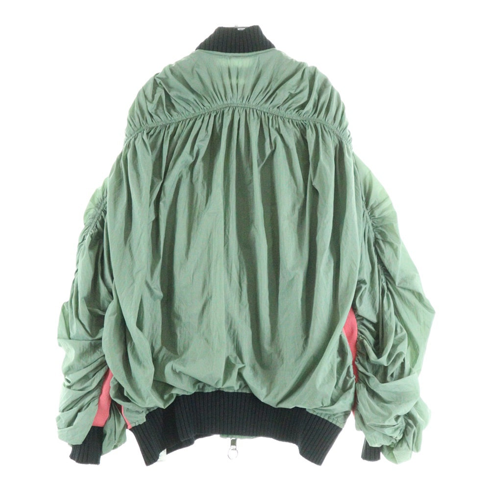 DIESEL(ディーゼル) 切り替え ジップアップ ナイロン フライト ボンバージャケット カーキ