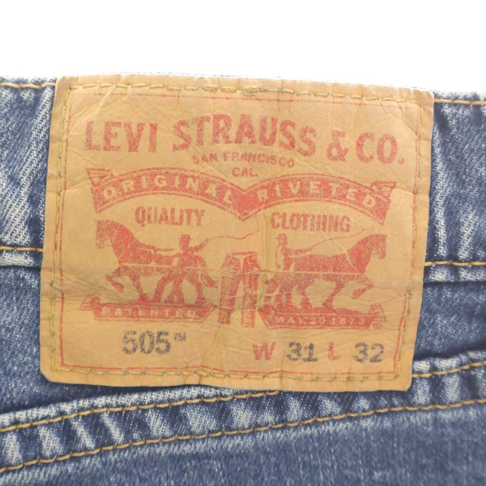 Levi's(リーバイス) 505 ジップフライ レギュラー ストレート デニムパンツ インディゴ PC9-00505-2139