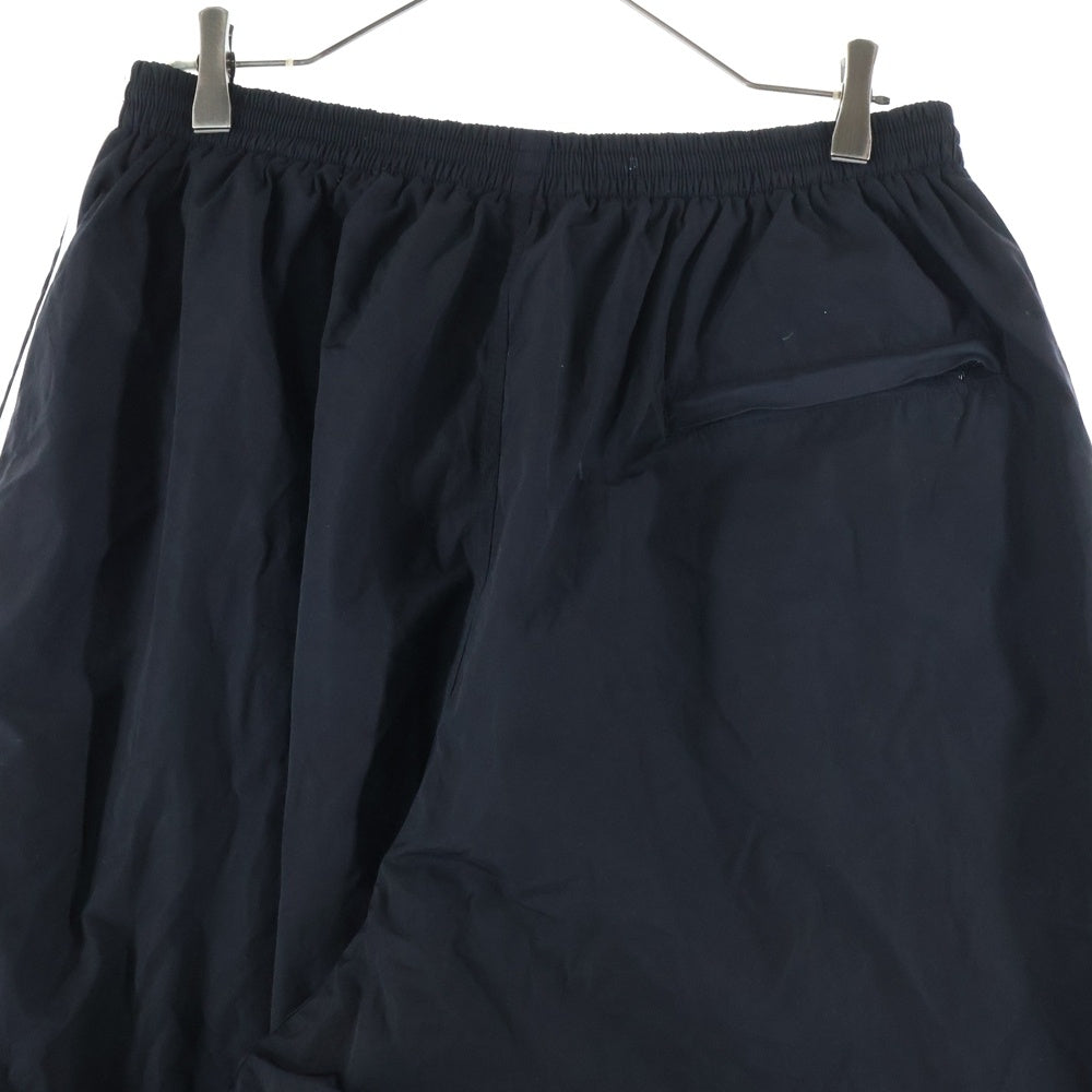 BALENCIAGA(バレンシアガ) 22AW ×adidas BAGGY WIDE TRACK PANT サイドライン バギーワイド ナイロン ロングパンツ ブラック 736051 TNQ25