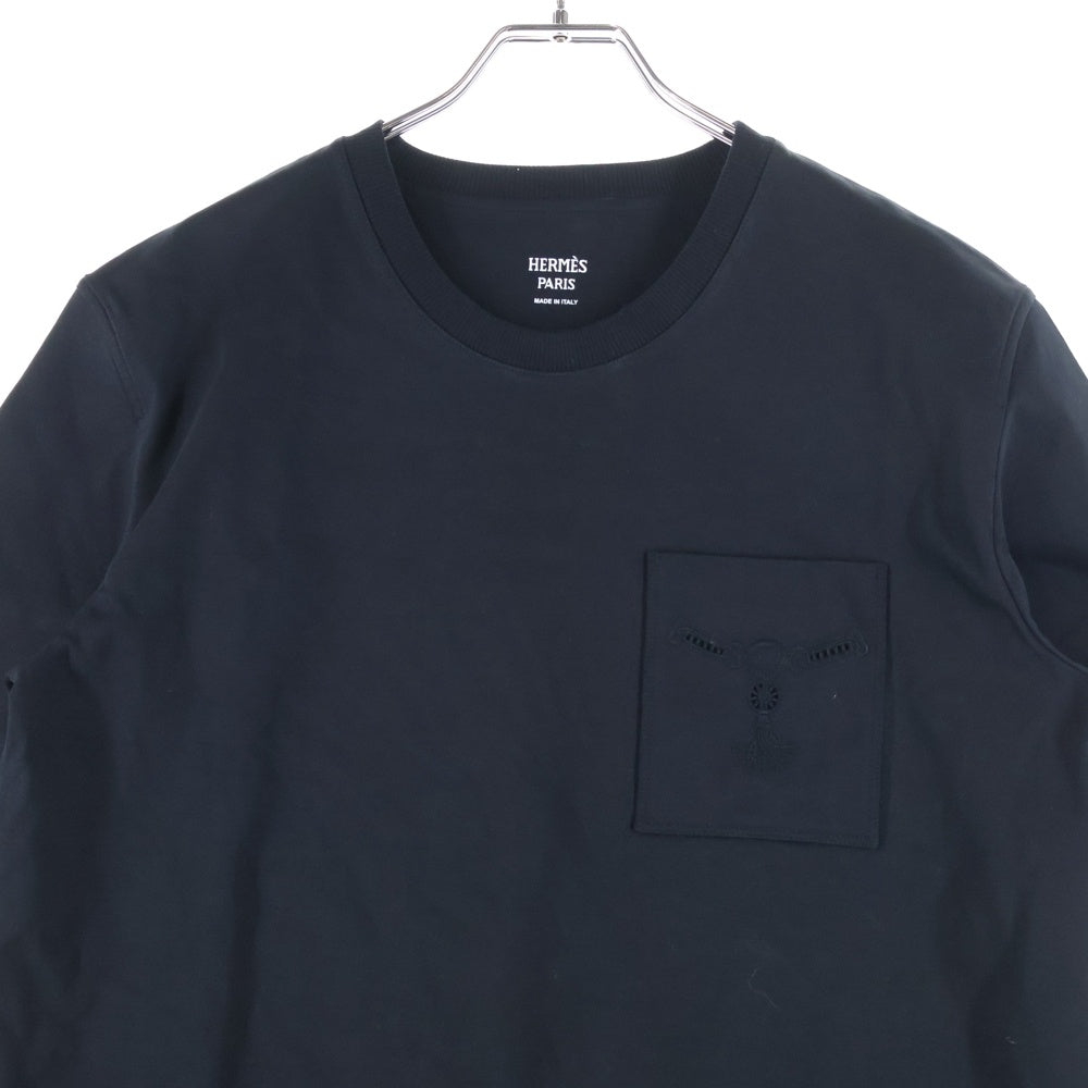 HERMES(エルメス) PALEFROI コットン カットワンピース ブラック レディース 5H4505DC