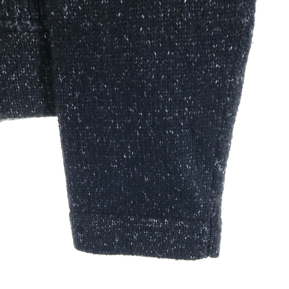 DIESEL(ディーゼル) ライダース デザインニット ジャケット ブラック