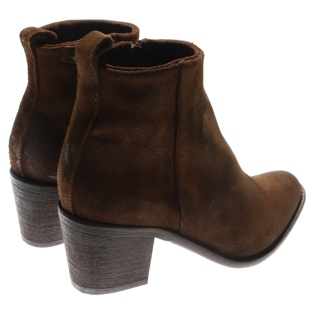 DIESEL(ディーゼル) サイドジップスエード レザーブーツ ブラウン レディース