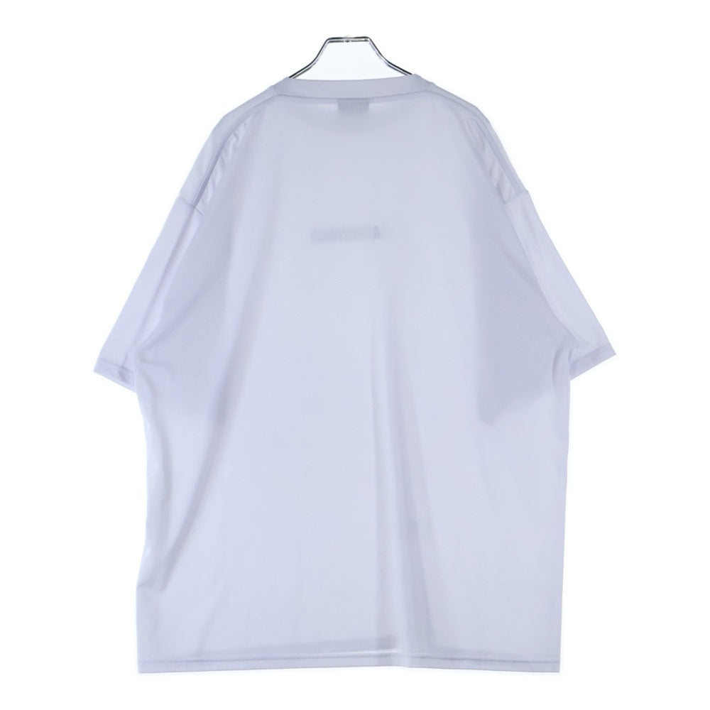 BALENCIAGA(バレンシアガ) 23SS SWIM T-SHIRT ロゴプリント メッシュ半袖Tシャツ カットソー ホワイト 657027