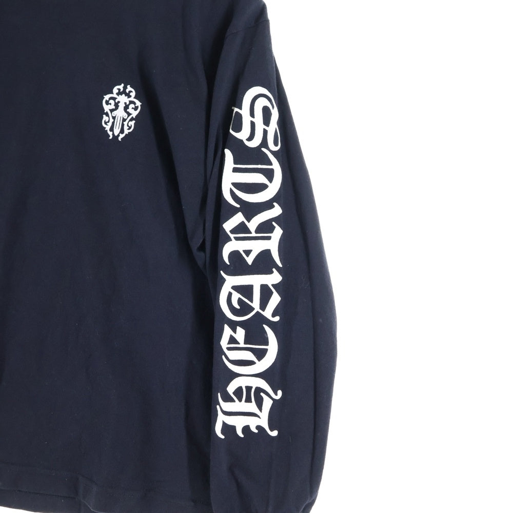 CHROME HEARTS(クロムハーツ) OLD VINE DGR L/S オールド ヴァインダガー プリント ロングスリーブカットソー 長袖Tシャツ ブラック レディース