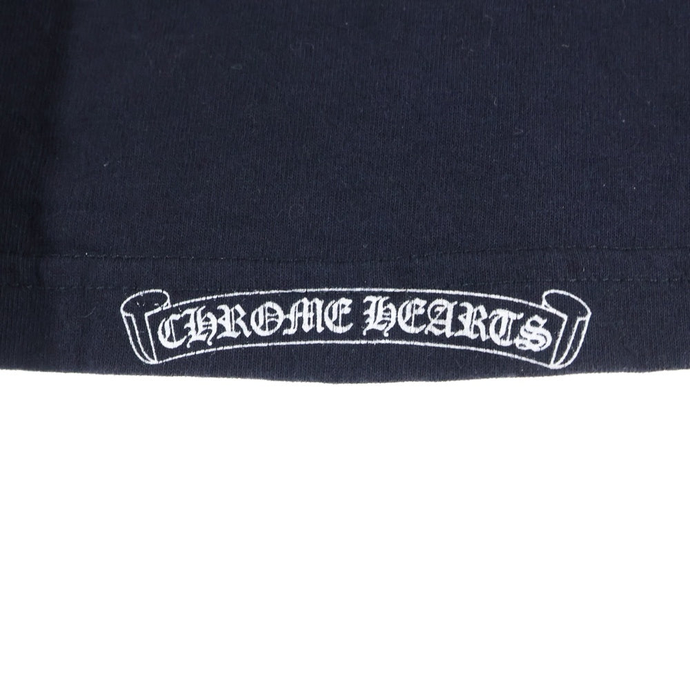 CHROME HEARTS(クロムハーツ) OLD VINE DGR L/S オールド ヴァインダガー プリント ロングスリーブカットソー 長袖Tシャツ ブラック レディース