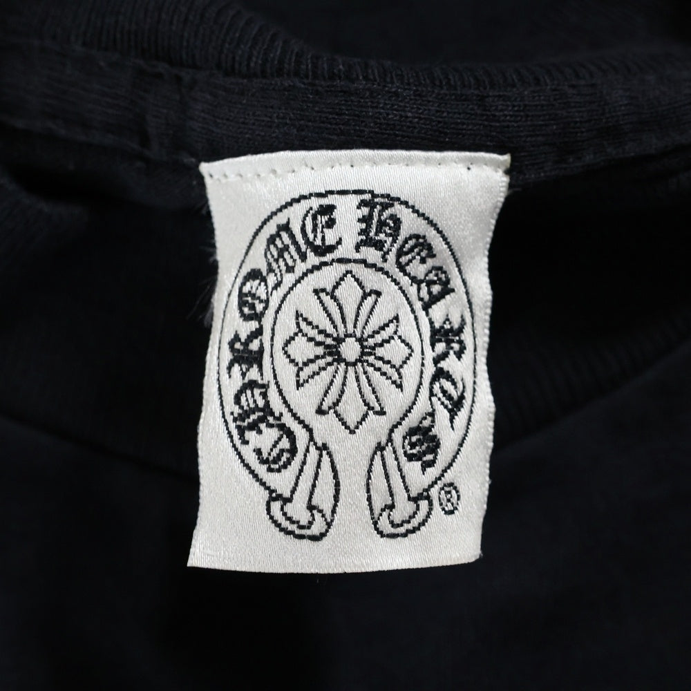 CHROME HEARTS(クロムハーツ) OLD VINE DGR L/S オールド ヴァインダガー プリント ロングスリーブカットソー 長袖Tシャツ ブラック レディース