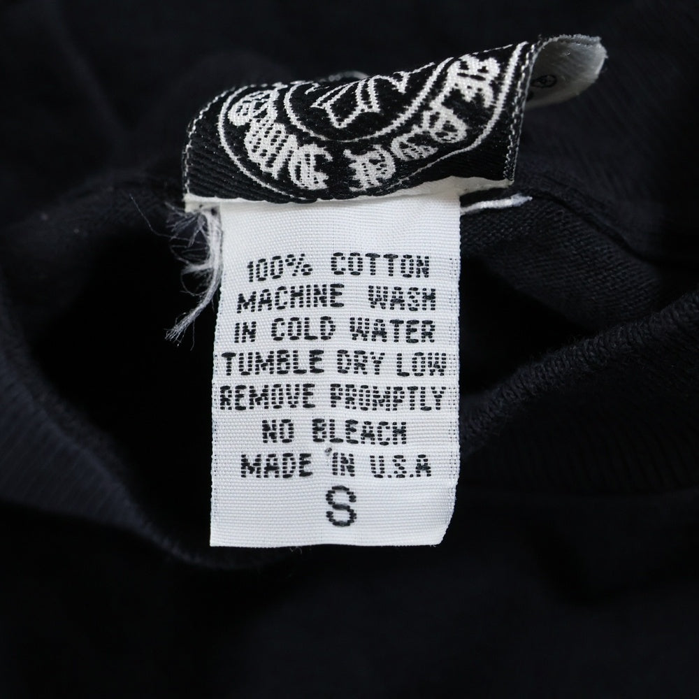 CHROME HEARTS(クロムハーツ) OLD VINE DGR L/S オールド ヴァインダガー プリント ロングスリーブカットソー 長袖Tシャツ ブラック レディース