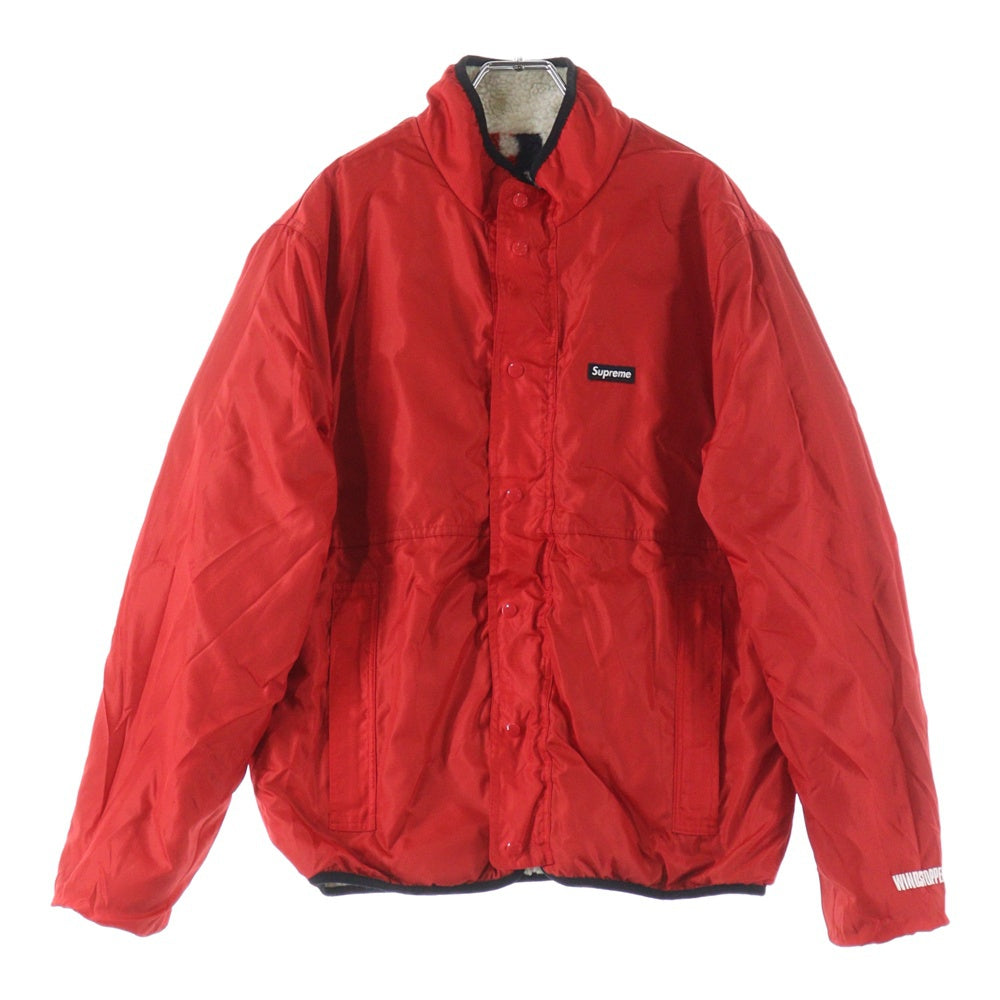 SUPREME(シュプリーム) 18AW Reversible Logo Fleece Jacket リバーシブル フリースジャケット ホワイト