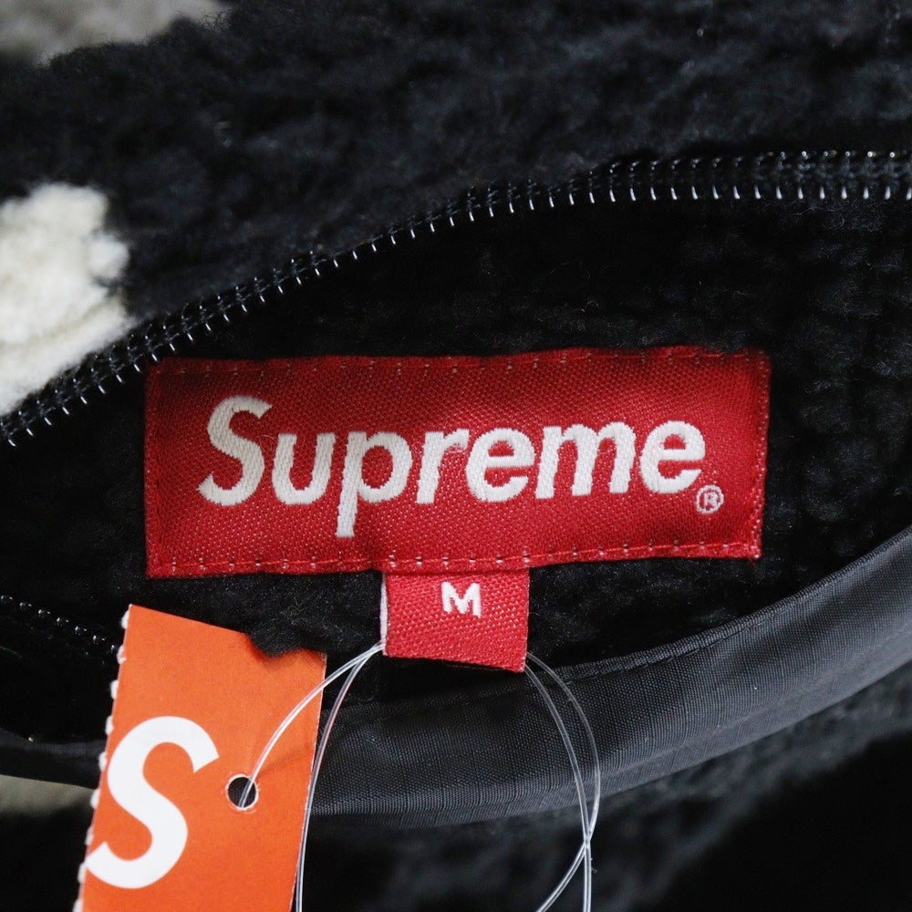 SUPREME(シュプリーム) 18AW Reversible Logo Fleece Jacket リバーシブル フリースジャケット ブラック