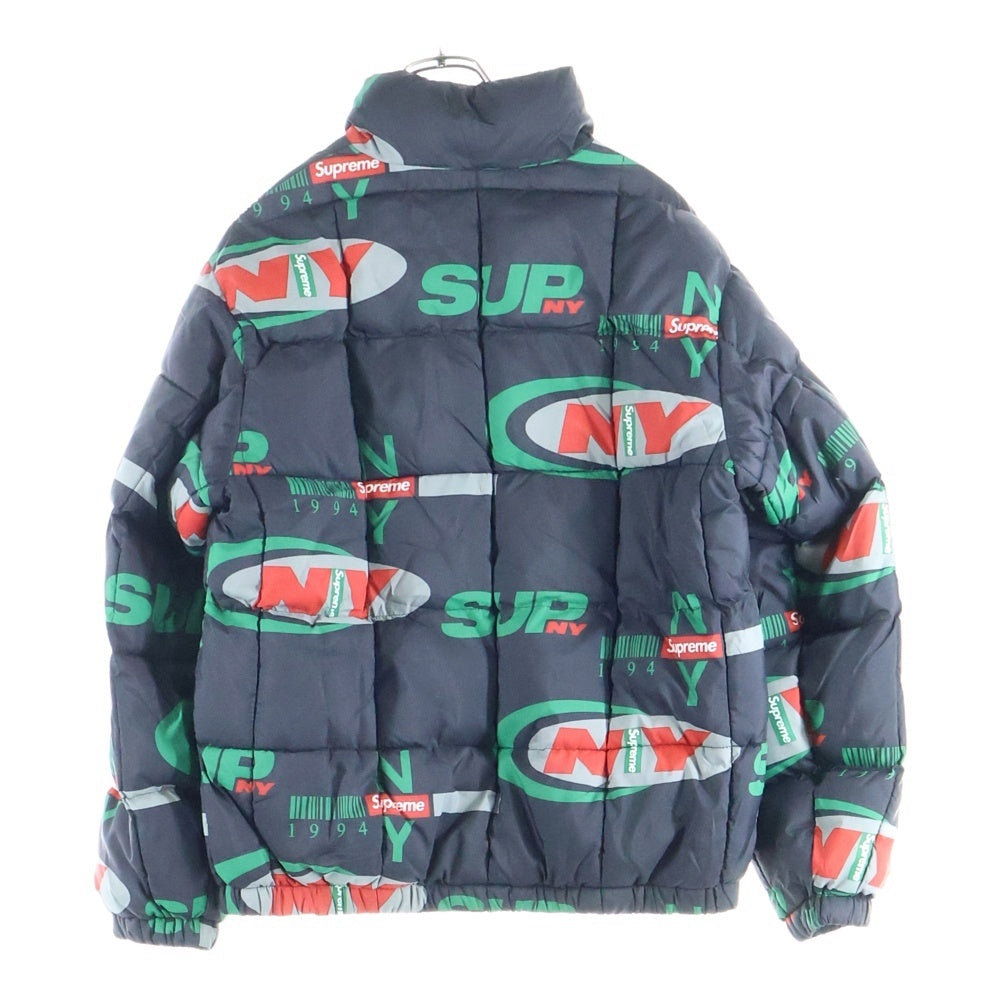 SUPREME(シュプリーム) 18AW NY Reversible Puffy Jacket フォトプリントリバーシブルジャケット ブラック