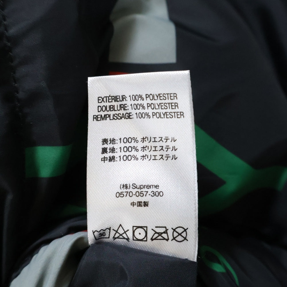 SUPREME(シュプリーム) 18AW NY Reversible Puffy Jacket フォトプリントリバーシブルジャケット ブラック