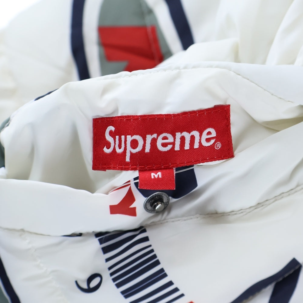 SUPREME(シュプリーム) 18AW NY Reversible Puffy Jacket フォトプリントリバーシブルジャケット ホワイト