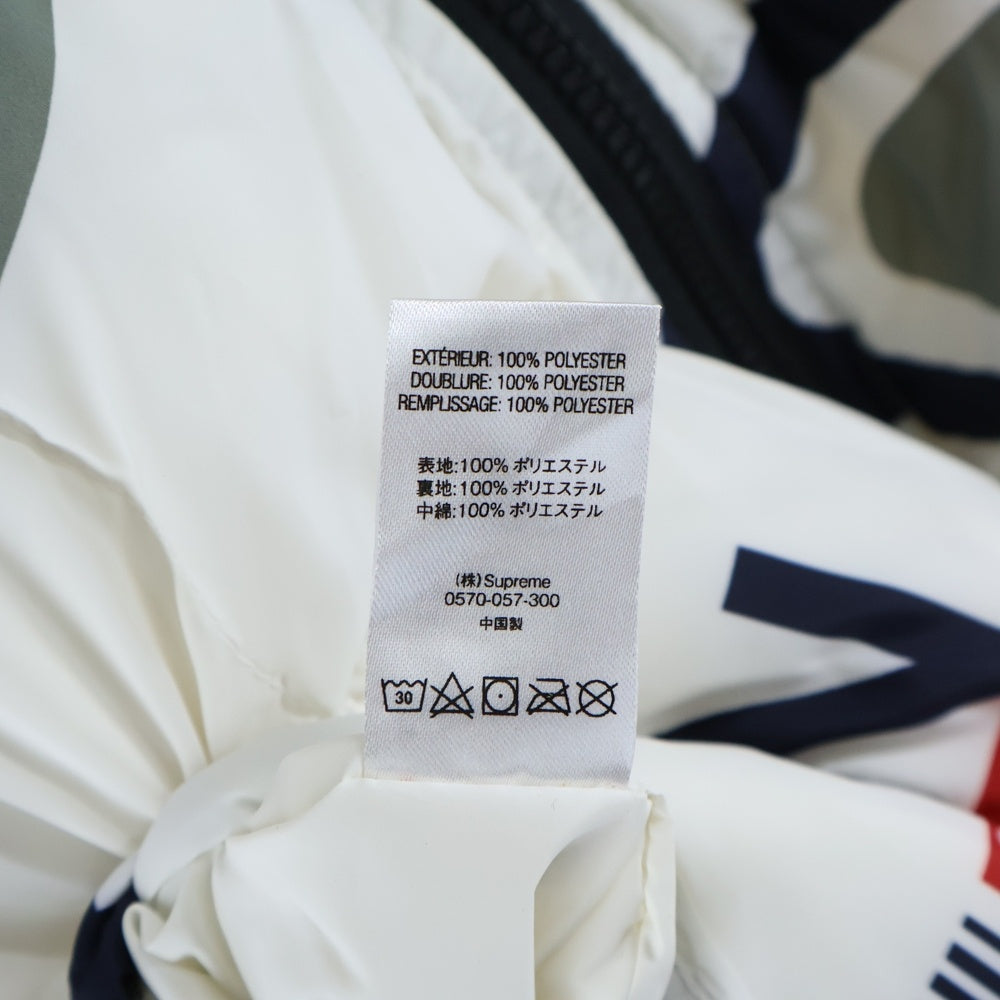 SUPREME(シュプリーム) 18AW NY Reversible Puffy Jacket フォトプリントリバーシブルジャケット ホワイト