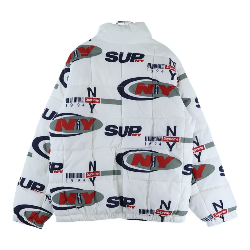 SUPREME(シュプリーム) 18AW NY Reversible Puffy Jacket フォトプリントリバーシブルジャケット ホワイト