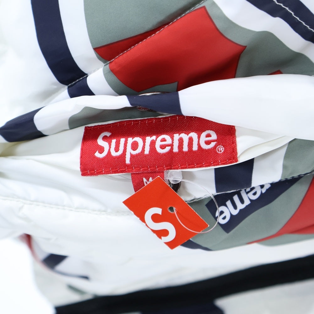 SUPREME(シュプリーム) 18AW NY Reversible Puffy Jacket フォトプリントリバーシブルジャケット ホワイト
