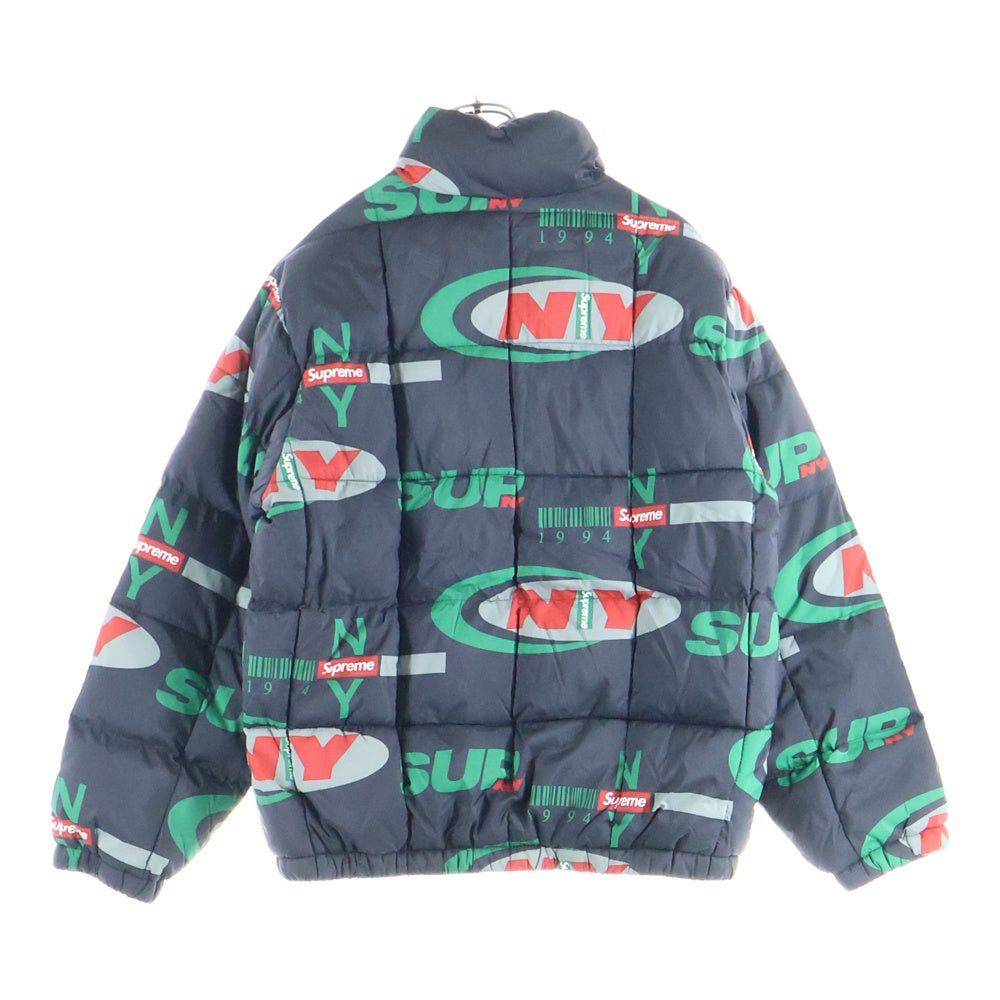 SUPREME(シュプリーム) 18AW NY Reversible Puffy Jacket フォトプリントリバーシブルジャケット ブラック