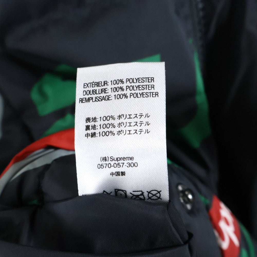 SUPREME(シュプリーム) 18AW NY Reversible Puffy Jacket フォトプリントリバーシブルジャケット ブラック