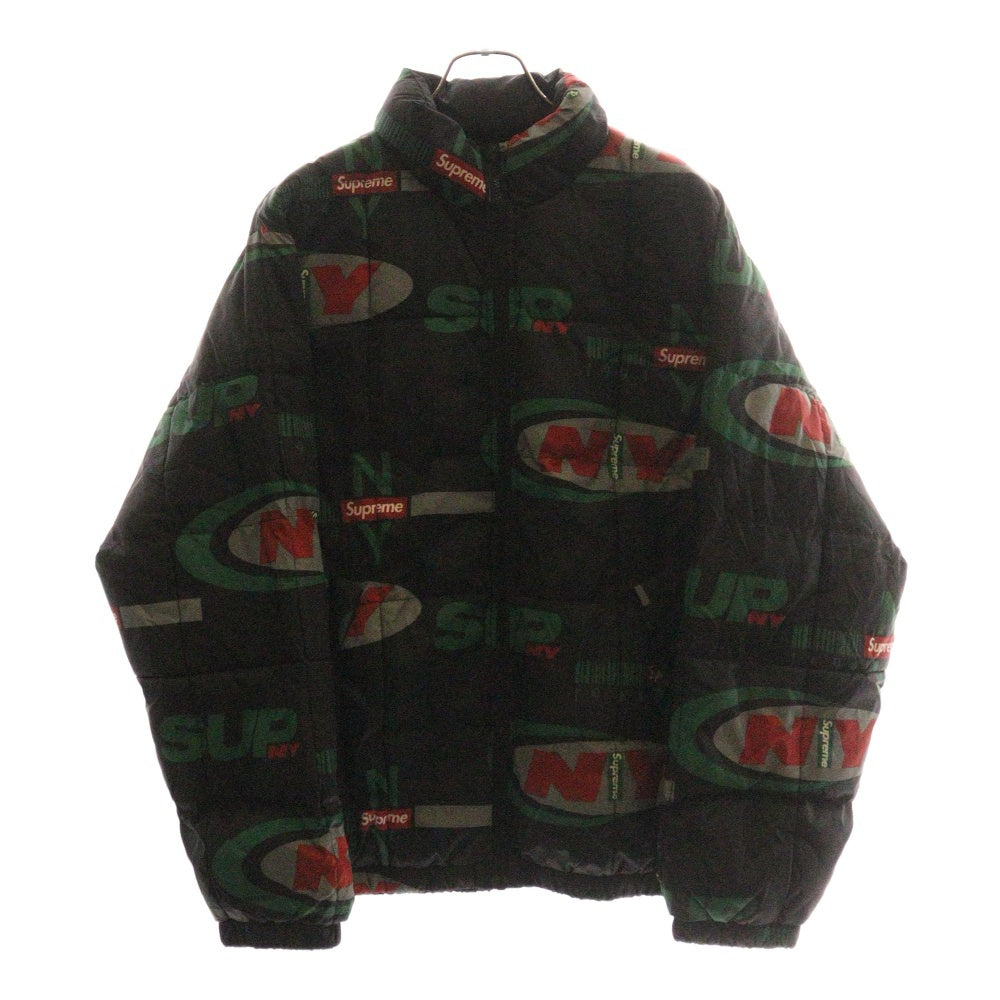 SUPREME(シュプリーム) 18AW NY Reversible Puffy Jacket フォトプリントリバーシブルジャケット ブラック