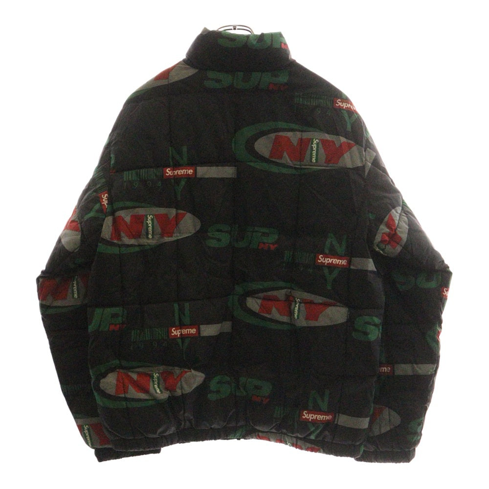 SUPREME(シュプリーム) 18AW NY Reversible Puffy Jacket フォトプリントリバーシブルジャケット ブラック
