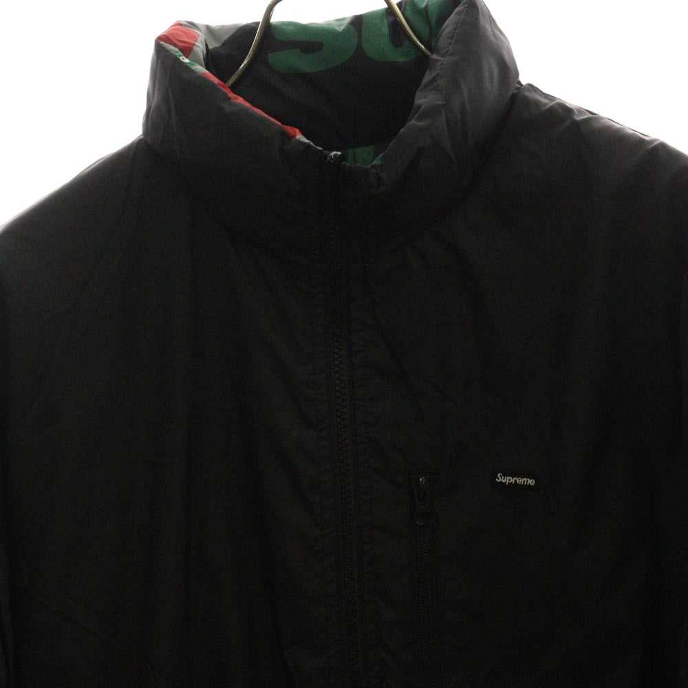 SUPREME(シュプリーム) 18AW NY Reversible Puffy Jacket フォトプリントリバーシブルジャケット ブラック