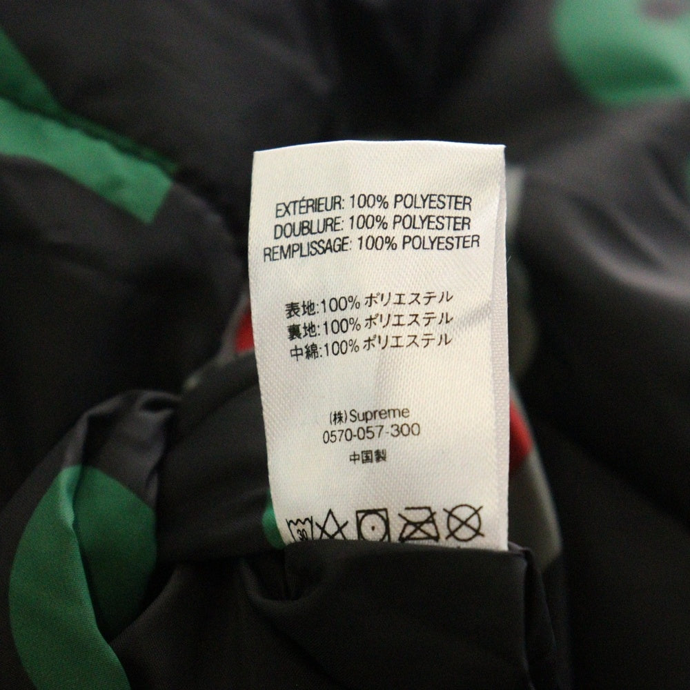 SUPREME(シュプリーム) 18AW NY Reversible Puffy Jacket フォトプリントリバーシブルジャケット ブラック