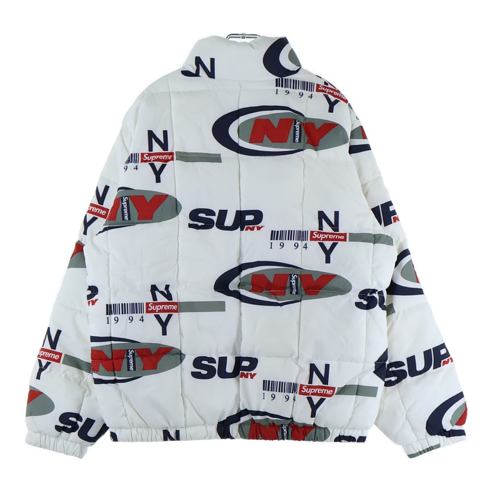 SUPREME(シュプリーム) 18AW NY Reversible Puffy Jacket フォトプリントリバーシブルジャケット ホワイト