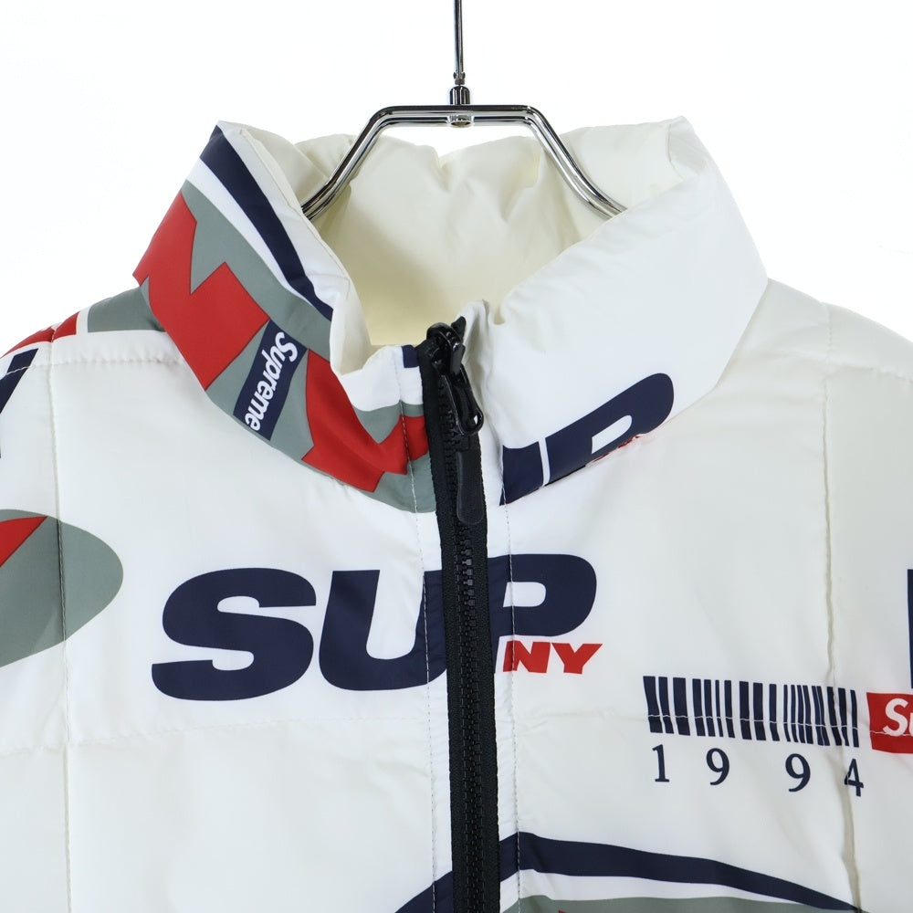 SUPREME(シュプリーム) 18AW NY Reversible Puffy Jacket フォトプリントリバーシブルジャケット ホワイト