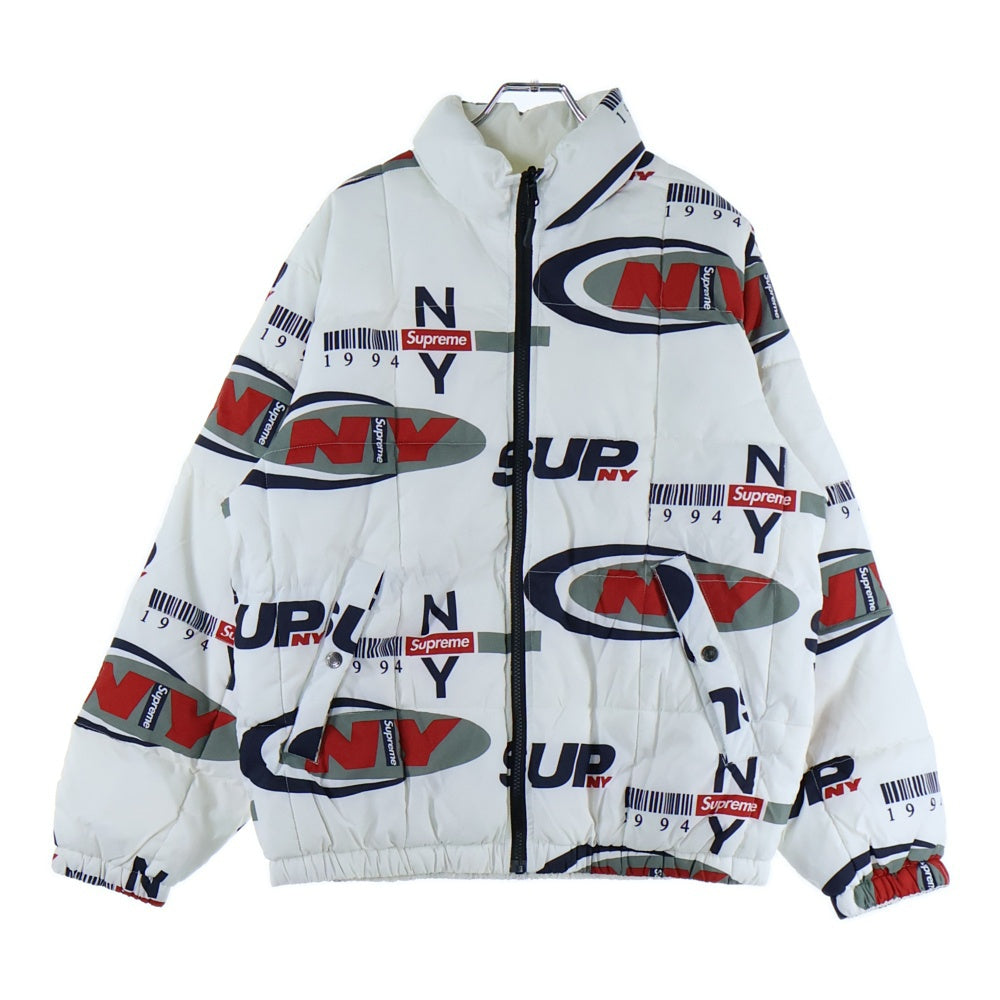 SUPREME(シュプリーム) 18AW NY Reversible Puffy Jacket フォトプリントリバーシブルジャケット ホワイト